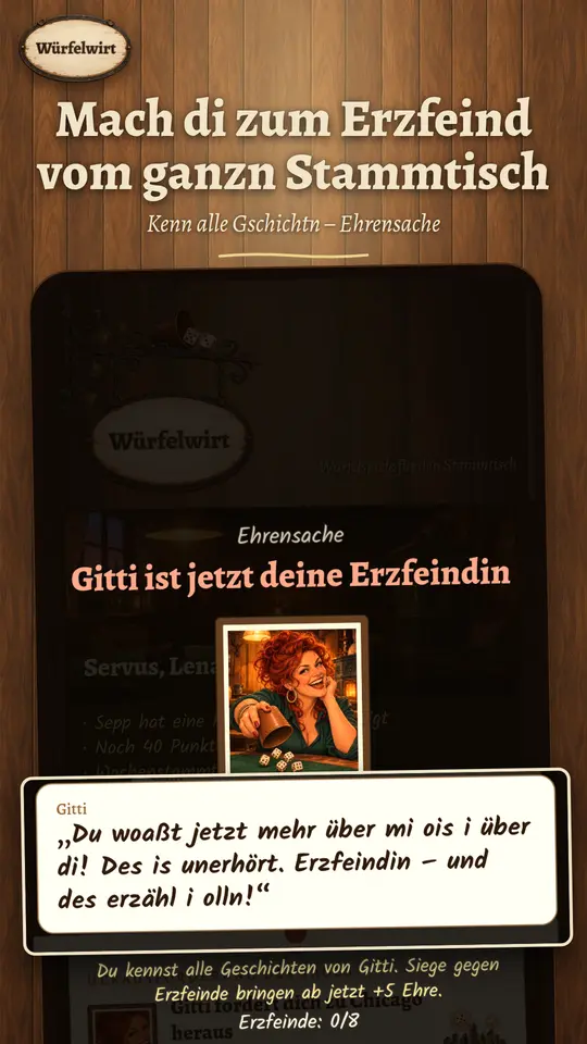 Gitti wird zur Erzfeindin, weil alle ihre Geschichten aufgeklärt sind.