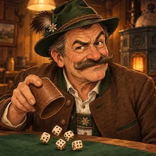 Porträt von Sepp am Stammtisch